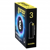 Супертонкие презервативы Ganzo Invisible - 3 шт. - Ganzo - купить с доставкой в Электростали