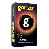 Классические презервативы с обильной смазкой Ganzo Classic - 15 шт. - Ganzo - купить с доставкой в Электростали
