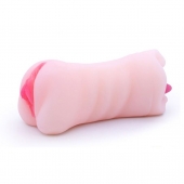 Телесный двусторонний мастурбатор - вагина и ротик - Boys of Toys - в Электростали купить с доставкой