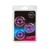 Набор из 3 лиловых эрекционных колец различной формы - Erowoman-Eroman - в Электростали купить с доставкой