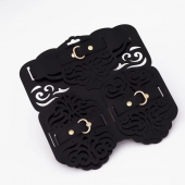 Фигурный набор для БДСМ-игр с узорами и золотистой фурнитурой - Crazy Handmade - купить с доставкой в Электростали