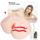 Мастурбатор-полуторс с двойным слоем материала и вибрацией Jenny Onahole Real Vagina - KOKOS - в Электростали купить с доставкой