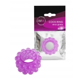 Лиловое эрекционное кольцо с 2 рядами стимулирующих шариков - Erowoman-Eroman - в Электростали купить с доставкой