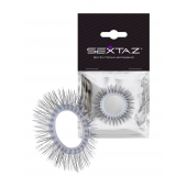 Круглое эрекционное кольцо с «ресничками» - Sextaz - в Электростали купить с доставкой