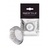 Эластичное эрекционное кольцо с длинными черными «ресничками» - Sextaz - в Электростали купить с доставкой