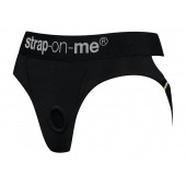 Черные трусики для насадок Heroine Lingerie Harness - size XL - Strap-on-me - купить с доставкой в Электростали