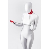 Красный ошейник с подкладкой из меха - ToyFa - купить с доставкой в Электростали