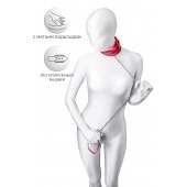 Красный ошейник с подкладкой из меха - ToyFa - купить с доставкой в Электростали