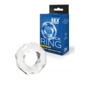 Прозрачное эрекционное кольцо в форме гайки - Sex Expert - в Электростали купить с доставкой