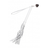 Белая кожаная плеть - 50 см. - Pecado - купить с доставкой в Электростали