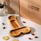 Деревянное блюдо для подачи в форме члена (25 х 16,5 х 1,7 см) - Сима-Ленд - купить с доставкой в Электростали