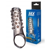 Дымчатая насадка на пенис с выпуклостями - 11 см. - Sex Expert - в Электростали купить с доставкой