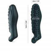 Серая силиконовая насадка на пенис с подхватом Manwan Ryzer - Manwan - в Электростали купить с доставкой