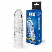 Прозрачная закрытая насадка на пенис - 17 см. - Sex Expert - в Электростали купить с доставкой