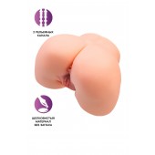 Телесный мастурбатор в форме попки с 2 любовными входами - No Name - в Электростали купить с доставкой