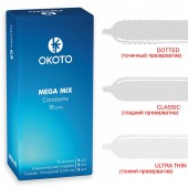 Презервативы OKOTO Mega Mix - 18 шт. - Sitabella - купить с доставкой в Электростали