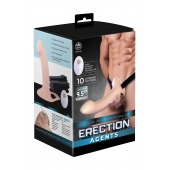 Телесный полый страпон с вибрацией Erection Agents - 24,1 см. - NMC - купить с доставкой в Электростали