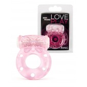 Розовое эрекционное виброкольцо с бабочкой - 1137 - в Электростали купить с доставкой