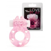 Розовое эрекционное виброкольцо в форме зайчика - 1137 - в Электростали купить с доставкой