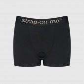Черные трусики-боксеры для фиксации насадок Strap-on-me Harness Lingerie Allure - size S - Strap-on-me - купить с доставкой в Электростали