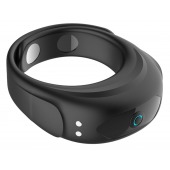 Черное эрекционное виброкольцо на ремешках - Boys of Toys - в Электростали купить с доставкой