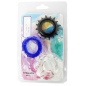 Набор из 3 эрекционных колец разного цвета и рельефа - Boys of Toys - в Электростали купить с доставкой