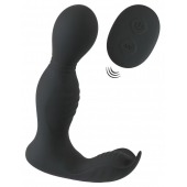 Черная анальная пробка с вибрацией, вращением и пультом ДУ RC Butt Plug with 2 Functions - Orion - в Электростали купить с доставкой