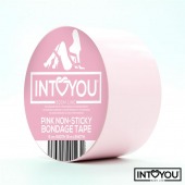 Розовый скотч для фиксации Non-Sticky Bondage Tape - 15 м. - Intoyou - купить с доставкой в Электростали