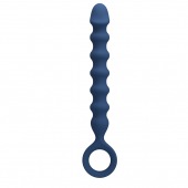 Синяя анальная цепочка - 28,5 см. - Baile
