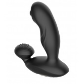 Черный вибромассажер простаты с вращающимся шариком - Secwell - в Электростали купить с доставкой