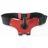 Красные трусики со штырьком для насадки - БДСМ Арсенал - купить с доставкой в Электростали