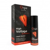 Жидкий вибратор Orgie High Voltage Strawberry - 15 мл. - ORGIE - купить с доставкой в Электростали