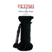 Черная веревка для фиксации Deluxe Silky Rope - 9,75 м. - Pipedream - купить с доставкой в Электростали