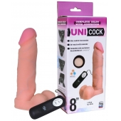 Фаллическая насадка Харнесс UNICOCK 8  с вибрацией - 20 см. - LOVETOY (А-Полимер) - купить с доставкой в Электростали
