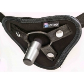 Страпон с 2 насадками и вибрацией UniStrap - 20 и 18 см. - LOVETOY (А-Полимер) - купить с доставкой в Электростали
