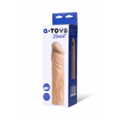 Насадка с ярко выраженной головкой и рельефным стволом - 19 см. - A-toys - в Электростали купить с доставкой