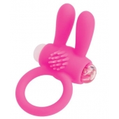 Розовое эрекционное виброкольцо A-toys с ушками - A-toys - в Электростали купить с доставкой