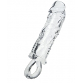 Прозрачная насадка с петлёй для фиксации - 14 см. - ToyFa - в Электростали купить с доставкой