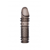 Дымчатая закрытая насадка ToyFa XLover с чешуйками и пупырышками - 13,5 см. - ToyFa - в Электростали купить с доставкой