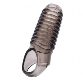 Дымчатая насадка с рёбрышками и подхватом мошонки ToyFa XLover - 12,5 см. - ToyFa - в Электростали купить с доставкой