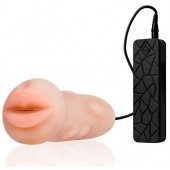 Мастурбатор-ротик с вибрацией REALSTUFF VIBRATING MASTURBATOR MOUTH - Dream Toys - в Электростали купить с доставкой