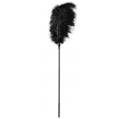 Стек с большим чёрным пером Large Feather Tickler - 65 см. - Blush Novelties - купить с доставкой в Электростали