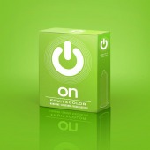 Цветные ароматизированные презервативы ON) Fruit   Color - 3 шт. - ON) - купить с доставкой в Электростали