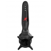 Чёрный вибростимулятор для головки члена с эффектом всасывания Vibrating Roto-Sucker - Pipedream - в Электростали купить с доставкой