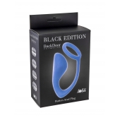 Синее эрекционное кольцо с анальной пробкой Button Anal Plug - Lola Games - в Электростали купить с доставкой