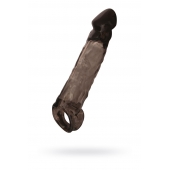 Чёрная насадка на пенис Tс подхватом - 19,5 см. - ToyFa - в Электростали купить с доставкой