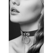 Узенький ошейник из полиуретана с кольцом - Bijoux Pour Toi - купить с доставкой в Электростали