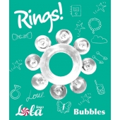 Прозрачное эрекционное кольцо Rings Bubbles - Lola Games - в Электростали купить с доставкой