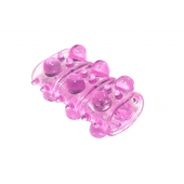 Розовая насадка на пенис Rings Armour - Lola Games - в Электростали купить с доставкой