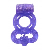 Фиолетовое эрекционное кольцо Rings Treadle с подхватом - Lola Games - в Электростали купить с доставкой